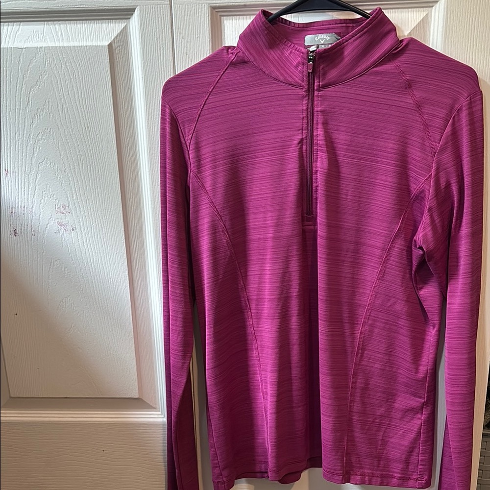 Callaway Women's Pink Quarter-Zip Sweatshirt